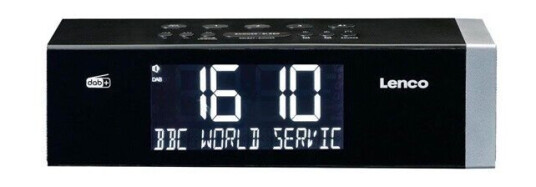 Lenco CR-640 Klokkeradio DAB+/FM Bluetooth Svart 4 Watt Lenco CR-640 Klokkeradio DAB+/FM Bluetooth Svart 4 Watt