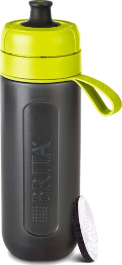Brita Fill & Go Active Vannflaske med filter (0,6 liter) Limegrønn