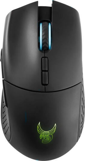 L33T -Gaming Draupnir, Trådløs gamingmus, 16.000 DPI, Qi-lading, Sort