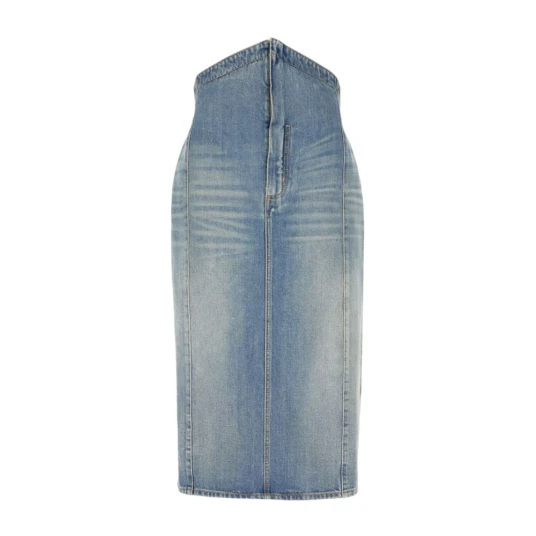 Alexander McQueen Dame Skjørt Blå S,