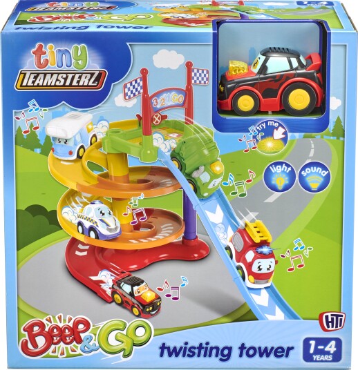 Teamsterz Beep & Go Twisting Tower Med Lekebil