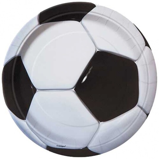 Fotball Engangsfat 18cm 8stk 