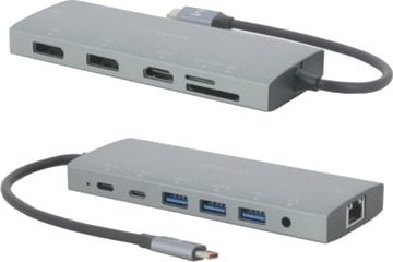 Mobilis Dokkingstasjon For Bærbar Smarttelefon Usb C 3.1 Hdmi 2 X Dp 1Gbe Mobilis Dokkingstasjon For Bærbar Smarttelefon Usb C 3.1 Hdmi 2 X Dp 1Gbe