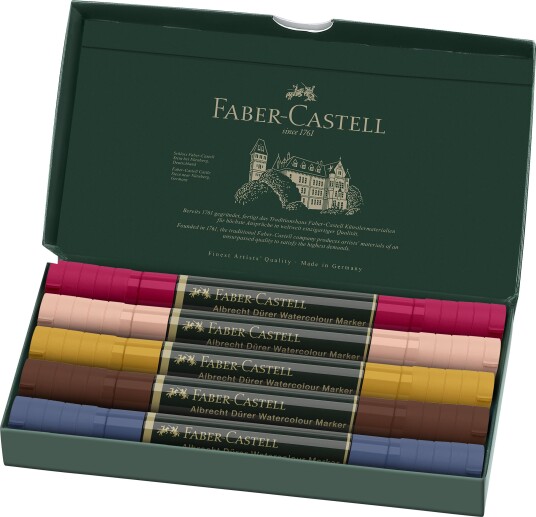 Faber-Castell Watercolour marker A.Dürer Port 5 pcs 160307 Faber-Castell Watercolour marker A.Dürer Port 5 pcs 160307