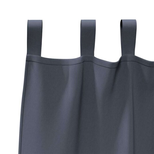 Gardiner med gardiner 2 pcs Antrasitt Polyester