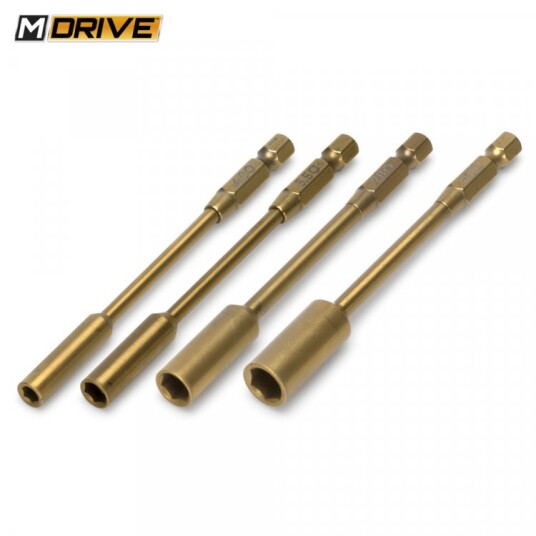 M DRIVE Power Tool Ti Coated Bits Set   Nut Drivers   4 5.5 7