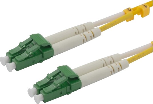 Deltaco NettverkskabeLc/Apc Enkeltmodus Hann Til Lc/Apc Enkeltmodus Hann 1.5 M 1.5 M Fiberoptisk Dupleks G.657.A2/Os2 Halogenfri Gul