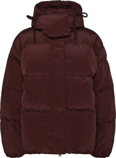 New Balance Premium Puffer Jacket   CHERRY LEATHER   S