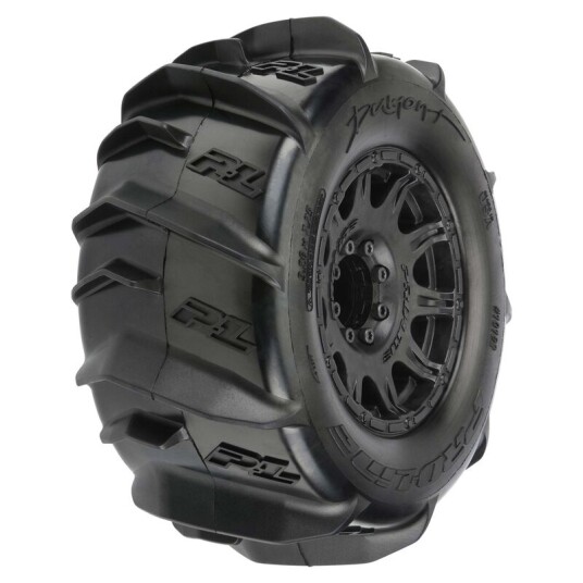Pro-Line 1019210 Tires & Wheels 3.8" Dumont Paddle / Raid Truck