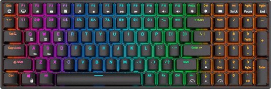 Royal Kludge RK100 Trådløst Mekanisk Gamingtastatur med RGB Brune Switcher Svart
