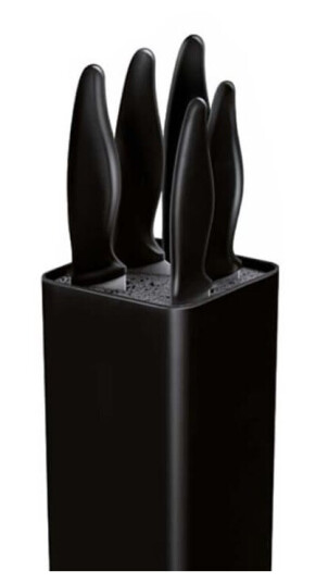 Smile Set of knives in the block SNS-6 6-piece black