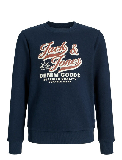 Jack & Jones Jjelogo Sweat Crew 2 Col 25/26 Noos Mni Navy 116 Jack & Jones Jjelogo Sweat Crew 2 Col 25/26 Noos Mni Navy 116