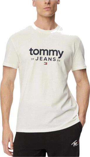 Tommy Jeans Tjm Slim Graphic Tee Ext   White   XL
