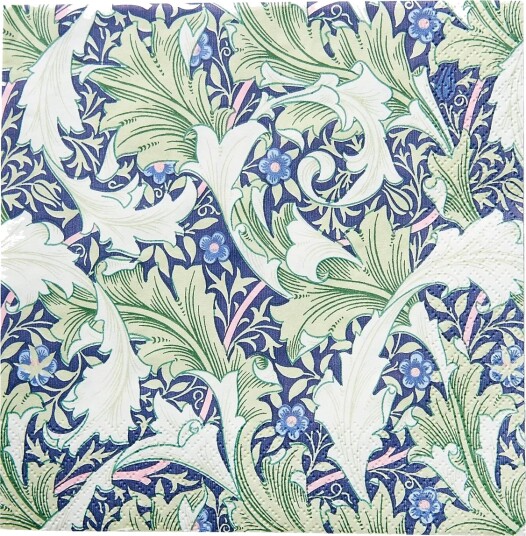 William Morris By havi William Morris Napkin Granville Napkin Blue 33X33CM William Morris By havi William Morris Napkin Granville Napkin Blue 33X33CM
