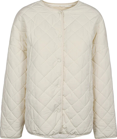 Sandbeige Dame Jakker Hvit M,