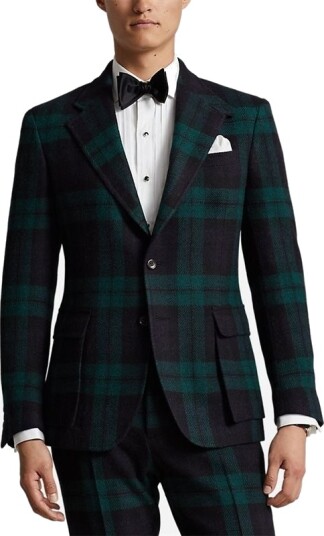 Ralph Lauren The R.L. Plaid Tweed Jacket - Black/navy/green Flerfarget 56 Ralph Lauren The R.L. Plaid Tweed Jacket - Black/navy/green Flerfarget 56
