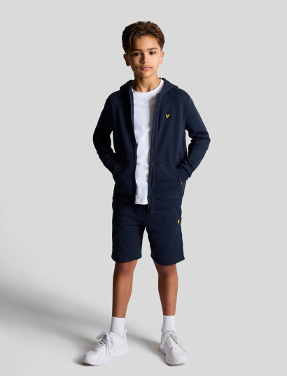 Lyle & Scott Zip Through Hoodie Navy 128-134