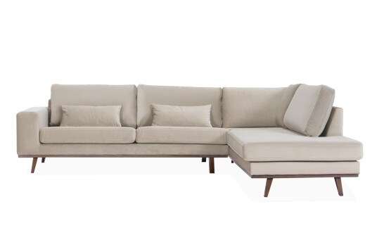 Soffadirekt STOCKHOLM L sofa Høyre Velvet Edition Greige Soffadirekt STOCKHOLM L sofa Høyre Velvet Edition Greige