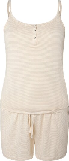 Hunkemöller Pj Cami Henley Thin Stripe VANILLA L