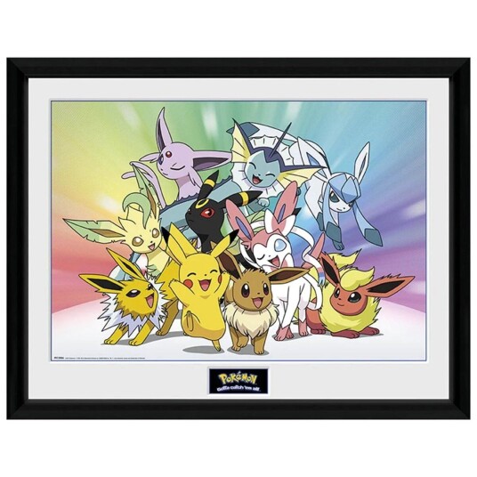 Pokemon Innrammet Bilde 30 x 40 cm Eevee Pokemon Innrammet Bilde 30 x 40 cm Eevee