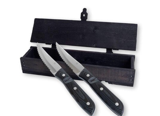 Gense Old Farmer XL Micarta Biffkniver 2 stk Gense Old Farmer XL Micarta Biffkniver 2 stk