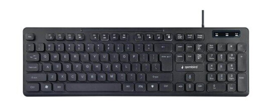 Gembird KB-UML-02 - keyboard - US - black - Tastatur - Svart Gembird KB-UML-02 - keyboard - US - black - Tastatur - Svart