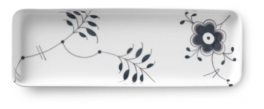 Royal Copenhagen Black Fluted Mega rektangulært fat 36 cm