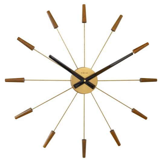 Nextime Plug Inn Veggklokke Bronsefarget