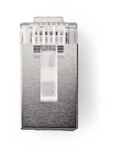 Nedis RJ45-kontakt | Hann | Solid STP CAT6 | Rett | Gull belagt | 10 stk. | PVC | Gjennomsiktig | Boks