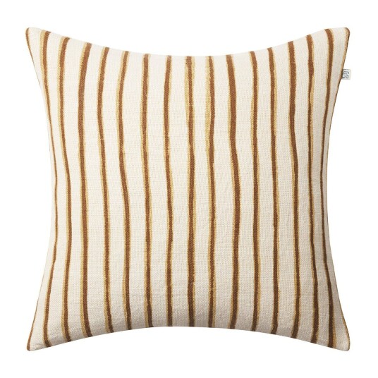 Chhatwal & Jonsson Jaipur Stripe putetrekk 50x50 cm Khaki-taupe
