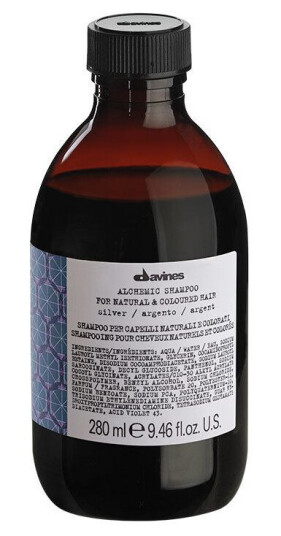 Davines Alchemic Silver Shampoo 280ml for Farget Hår med Fuktighetsgivende Egenskaper