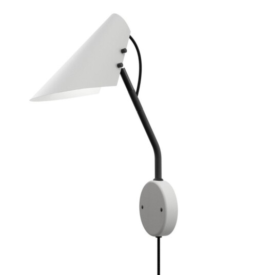 Belid Vincent Vegglampe Sort/Hvit