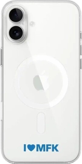 Phonecases3D iPhone 16 Plus Molde FK Clear case -mobildeksel, hvit