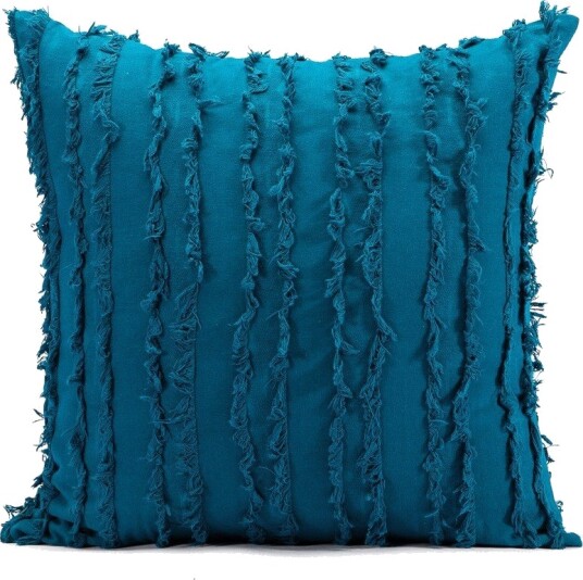 Putetrekk Boho Linen 45 x 45 cm blå Size: 45 x 45 cm Putetrekk Boho Linen 45 x 45 cm blå Size: 45 x 45 cm