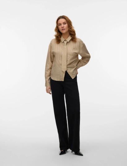 Vero Moda Vmjuliana Ls Tie Detail Shirt Exp   Multi/patterned   M
