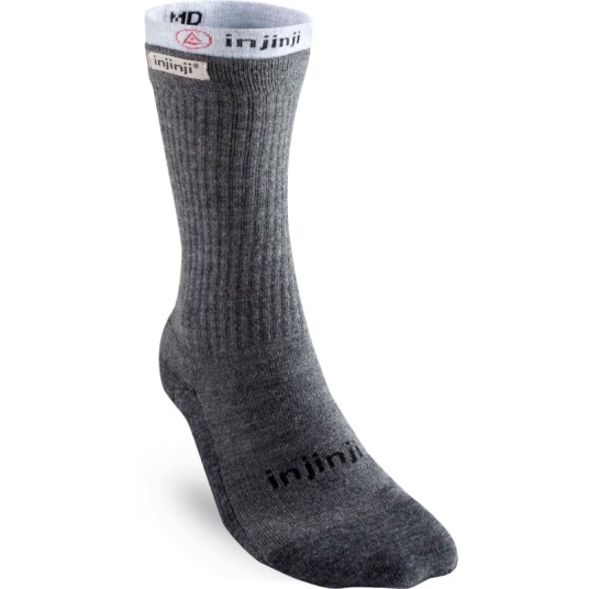 Injinji Men's Liner + Hiker Crew 44.5-47.5, Charcoal Injinji Men's Liner + Hiker Crew 44.5-47.5, Charcoal