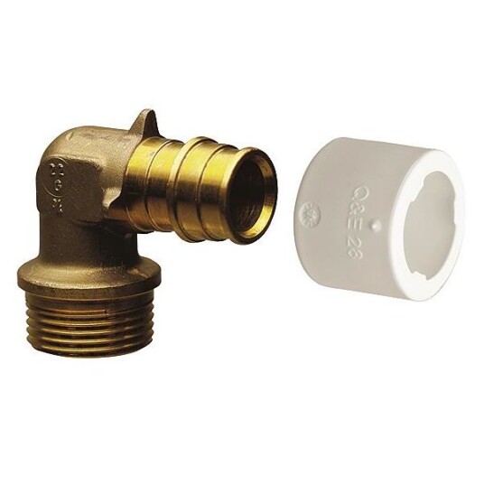 Uponor 1870227 Vinkelkobling 90° utvendig gjenge 15 x 15 mm Installasjon