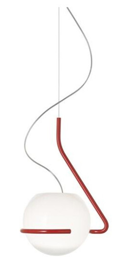 Foscarini Tonda Taklampe Liten Oransje/ Hvit