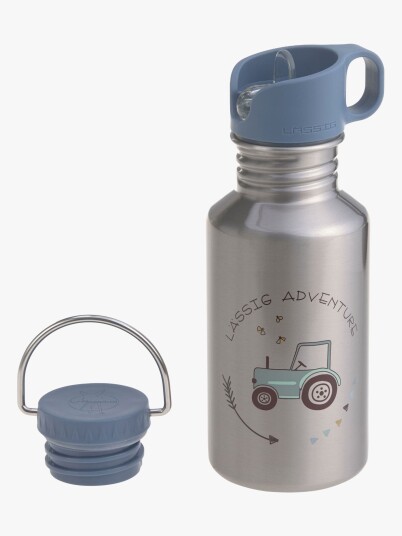 LÄSSIG Drikkeflaske i rustfritt stål, Adventure Tractor 500 ml