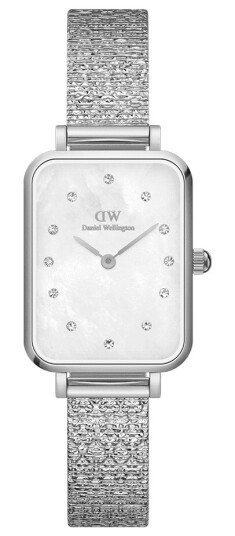 Daniel Wellington DW Klokke Quadro Lumine Pressed Piano 20x26mm Sølv