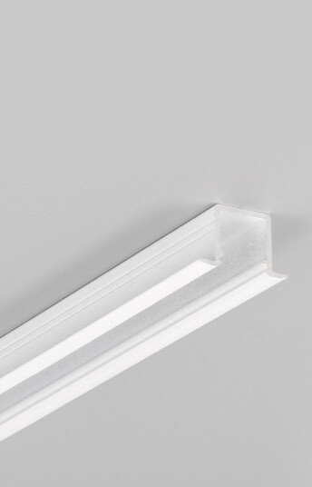 Topmet 1m aluprofil SMART IN10 AC2/Z   Hvit lakkert innbygd LED skinne