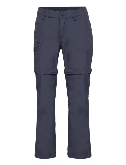 Color Kids Pants W. Zip Off Blue 140 Color Kids Pants W. Zip Off Blue 140