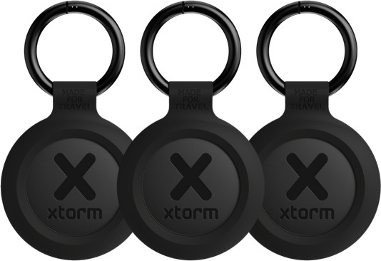 Xtorm TravelTag 3-pakning Bluetooth-sporere Charcoal Black for iOS og Android