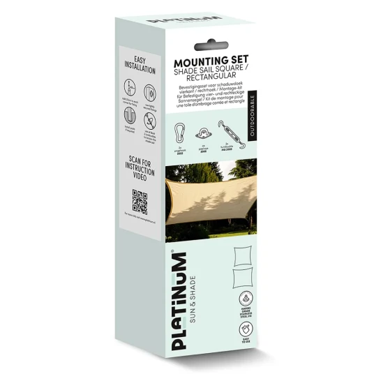 Platinum Sun & Shade Monteringssett for firkantede solseil Platinum Sun & Shade Monteringssett for firkantede solseil