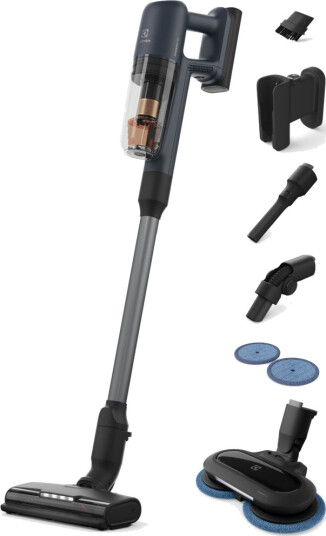 Electrolux EP71B14WET Trådløs 2-i-1 Skaftstøvsuger - Denim Blå Electrolux EP71B14WET Trådløs 2-i-1 Skaftstøvsuger - Denim Blå