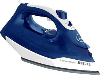 Tefal Express Steam Fv2838e0   Dampstrykejern   Såleplate: Cerilium   2400 W   Blå/Hvit