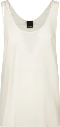 Pinko Dame Topper Hvit 3XL,