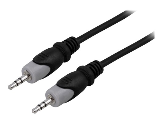 Deltaco 3.5mm Lydkabel Hann-Hann 10m Svart Deltaco 3.5mm Lydkabel Hann-Hann 10m Svart