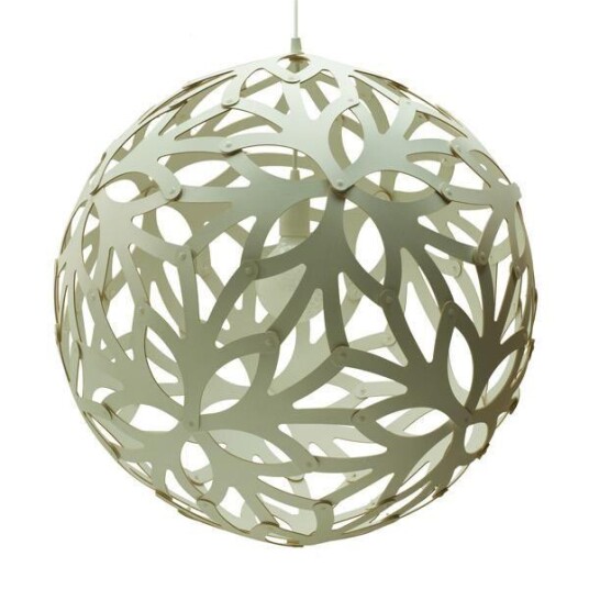 David Trubridge Floral Ø100 Hvit/Hvit Taklampe