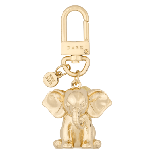 DARK Metal Sign Bag Charm Elephant 1pcs